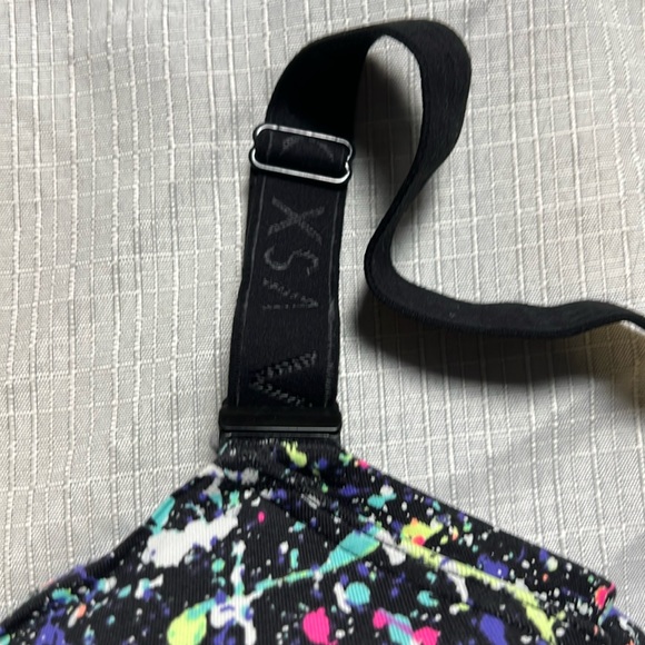 VSX Black Bra with Modern Artistic Flair - Picture 7 of 7